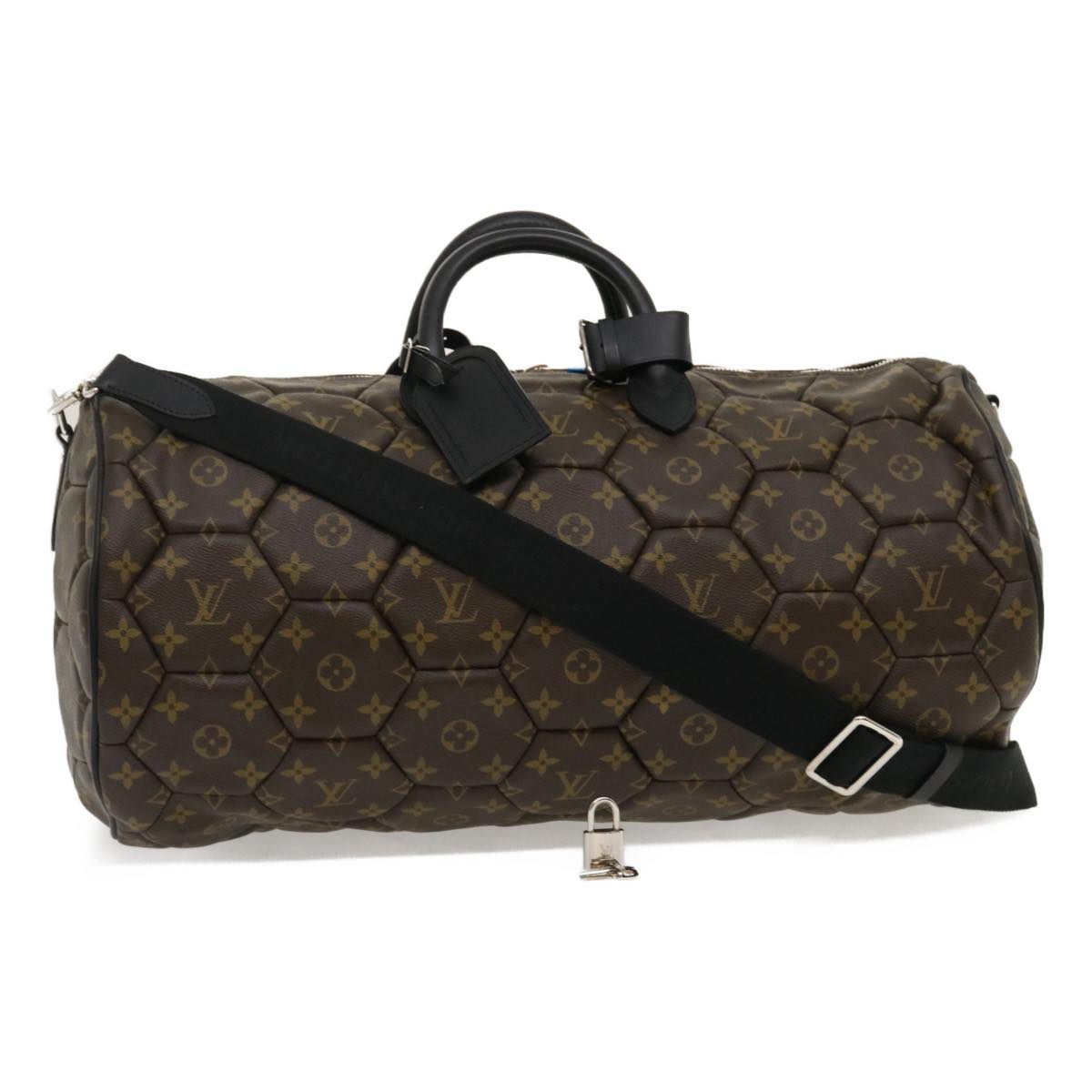 LOUIS VUITTON Monogram Macassar Neo sporty Hexagon Boston Bag M40398 Auth 29557A