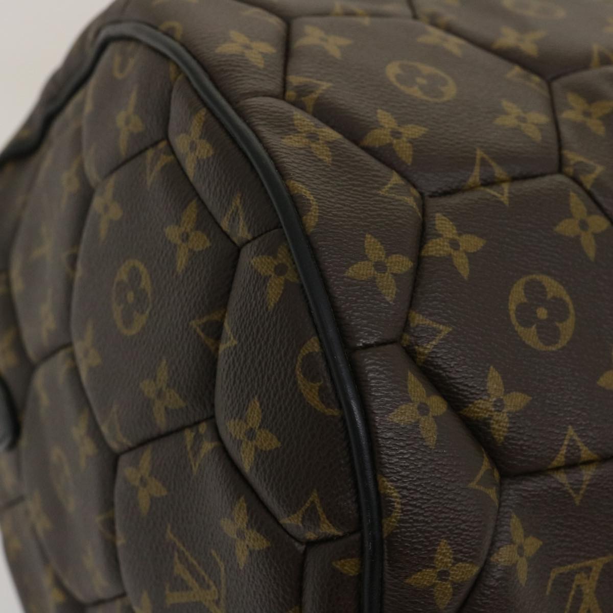 LOUIS VUITTON Monogram Macassar Neo sporty Hexagon Boston Bag M40398 Auth 29557A