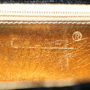 CHANEL Turn Lock Flap Matelasse Hand Bag velvet Black Gold CC Auth 29565A-20