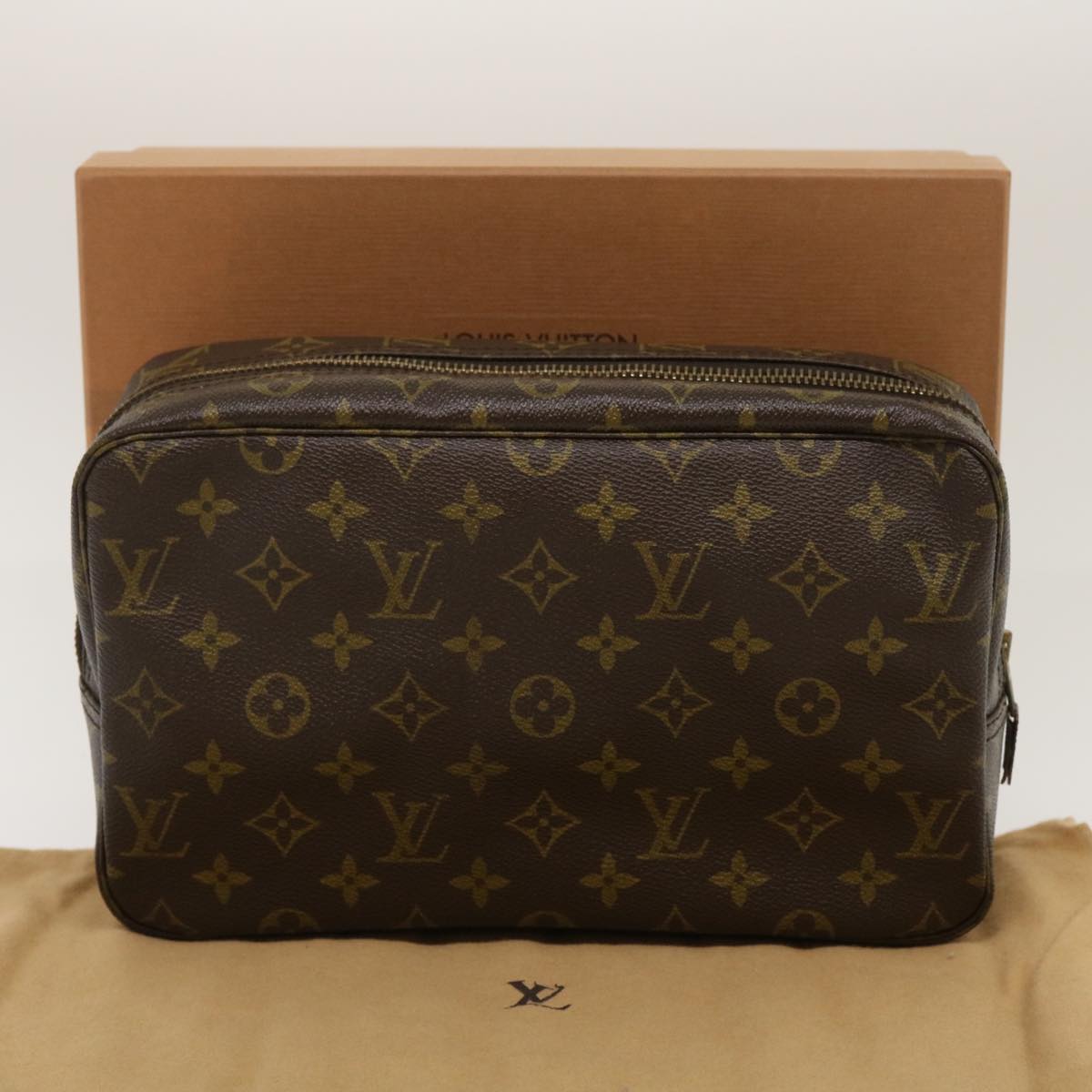 LOUIS VUITTON Monogram Trousse Toilette 28 Clutch Bag M47522 LV Auth 29575A