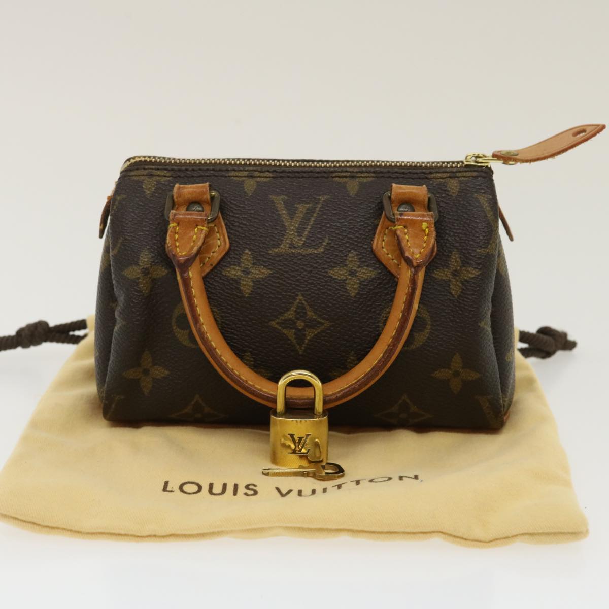 LOUIS VUITTON Monogram Mini Speedy Hand Bag Vintage M41534 LV Auth 29578