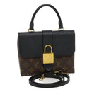 LOUIS VUITTON Monogram Rocky BB 2Way Hand Shoulder Bag Black M44141 Auth 29587A-1