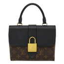 LOUIS VUITTON Monogram Rocky BB 2Way Hand Shoulder Bag Black M44141 Auth 29587A-13