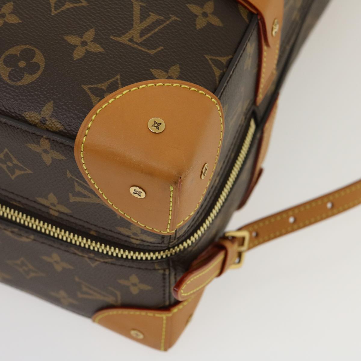 LOUIS VUITTON Monogram Soft Trunk Backpack MM Trunk M44749 LV Auth 29610A