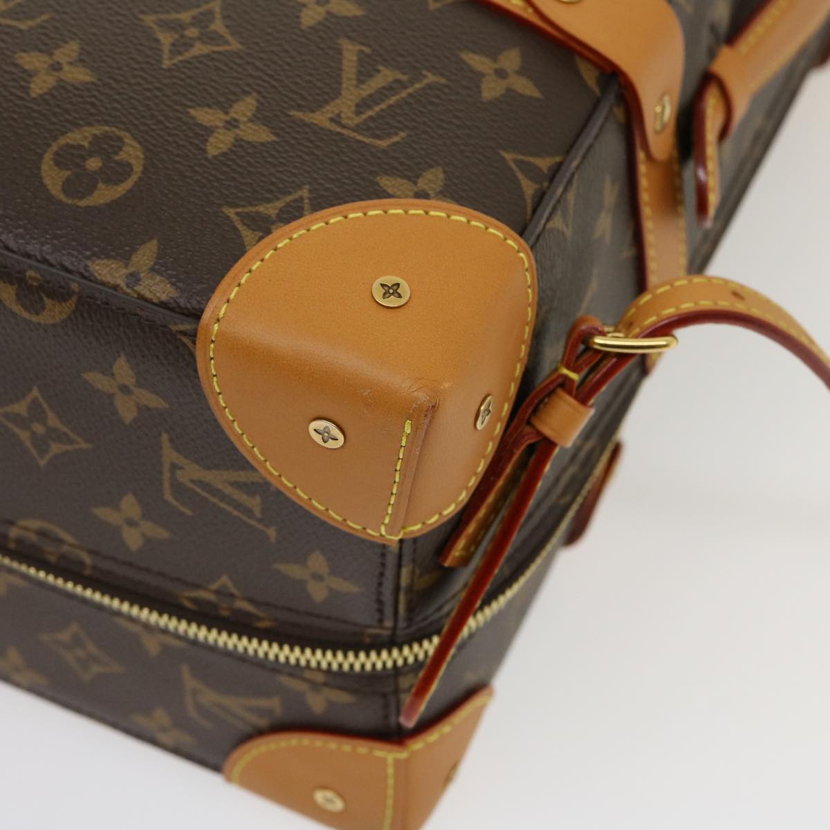 LOUIS VUITTON Monogram Soft Trunk Backpack MM Trunk M44749 LV Auth 29610A