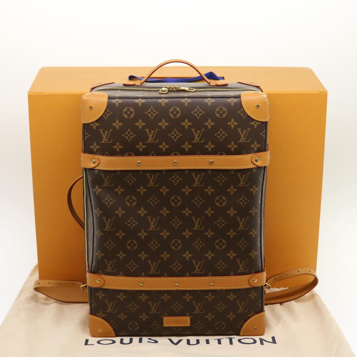 LOUIS VUITTON Monogram Soft Trunk Backpack MM Trunk M44749 LV Auth 29610A