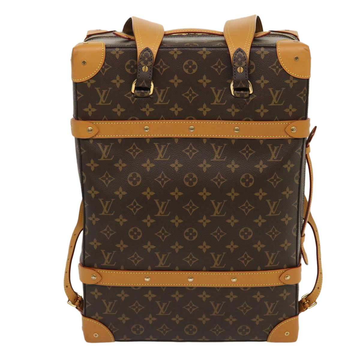 LOUIS VUITTON Monogram Soft Trunk Backpack MM Trunk M44749 LV Auth 29610A