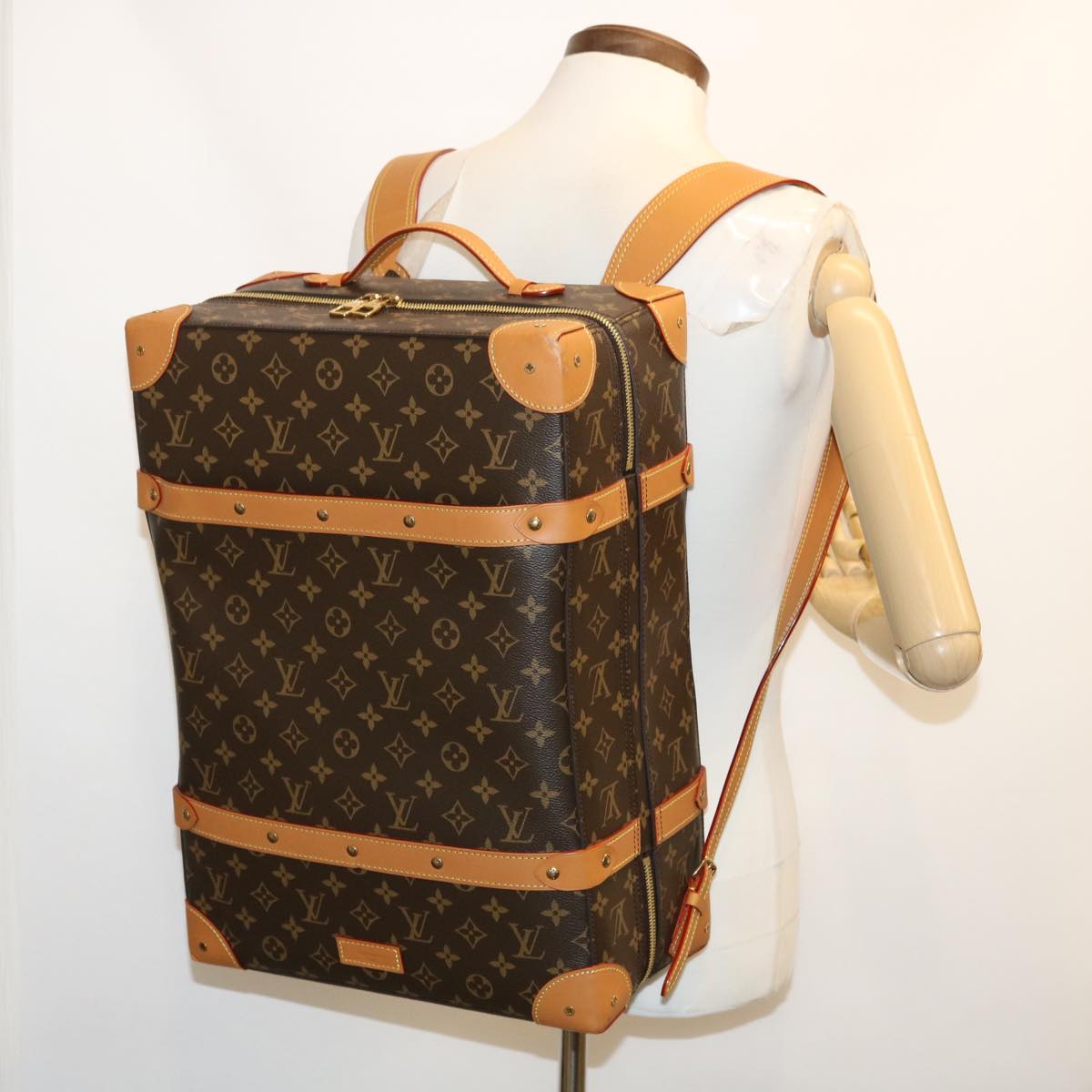 LOUIS VUITTON Monogram Soft Trunk Backpack MM Trunk M44749 LV Auth 29610A