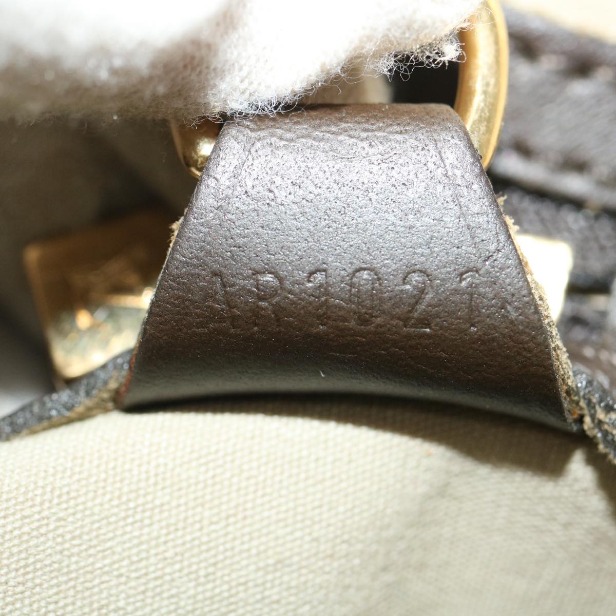 LOUIS VUITTON Monogram Mini Alma Haut Hand Bag Khaki M92203 LV Auth 29629