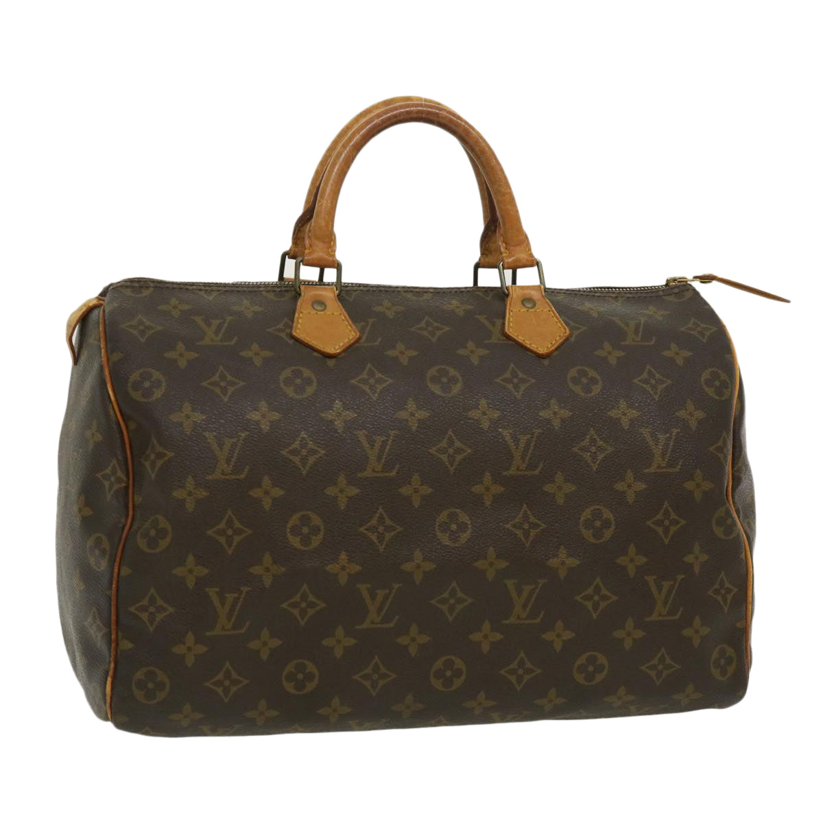 LOUIS VUITTON Monogram Speedy 35 Hand Bag M41524 LV Auth 29655