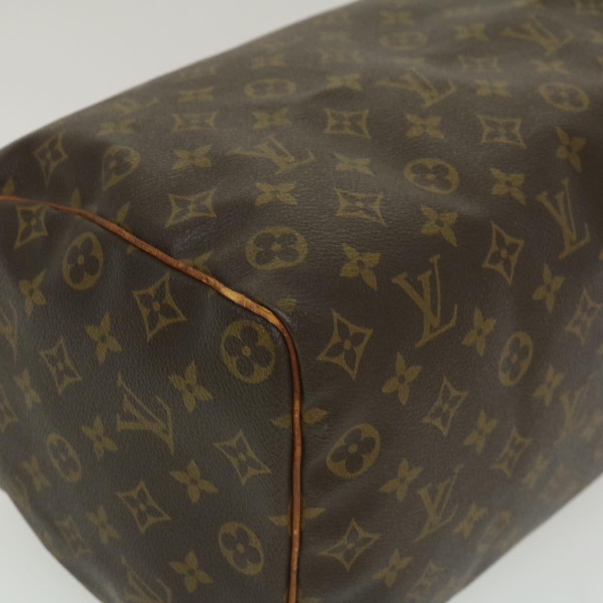 LOUIS VUITTON Monogram Speedy 35 Hand Bag M41524 LV Auth 29655