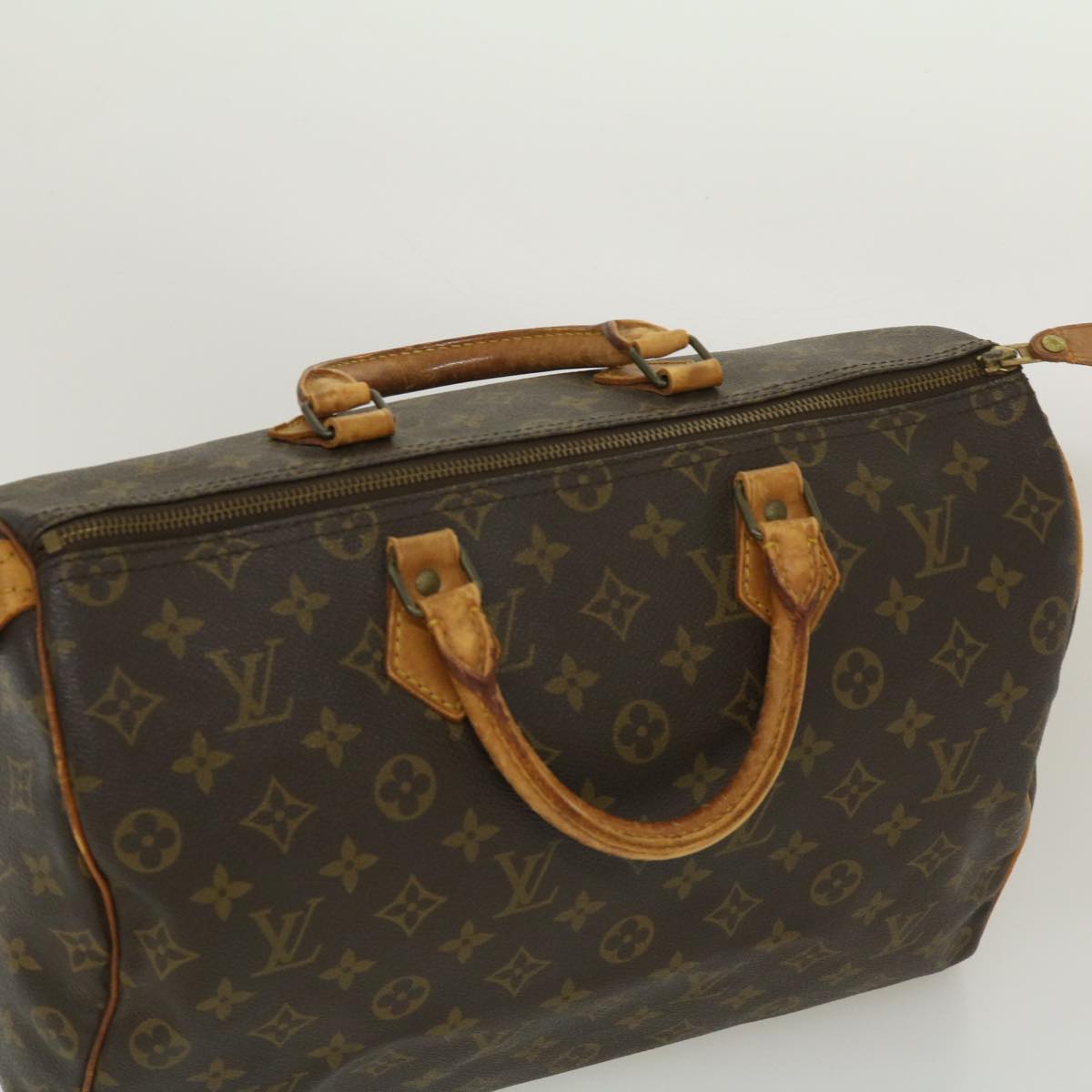 LOUIS VUITTON Monogram Speedy 35 Hand Bag M41524 LV Auth 29655