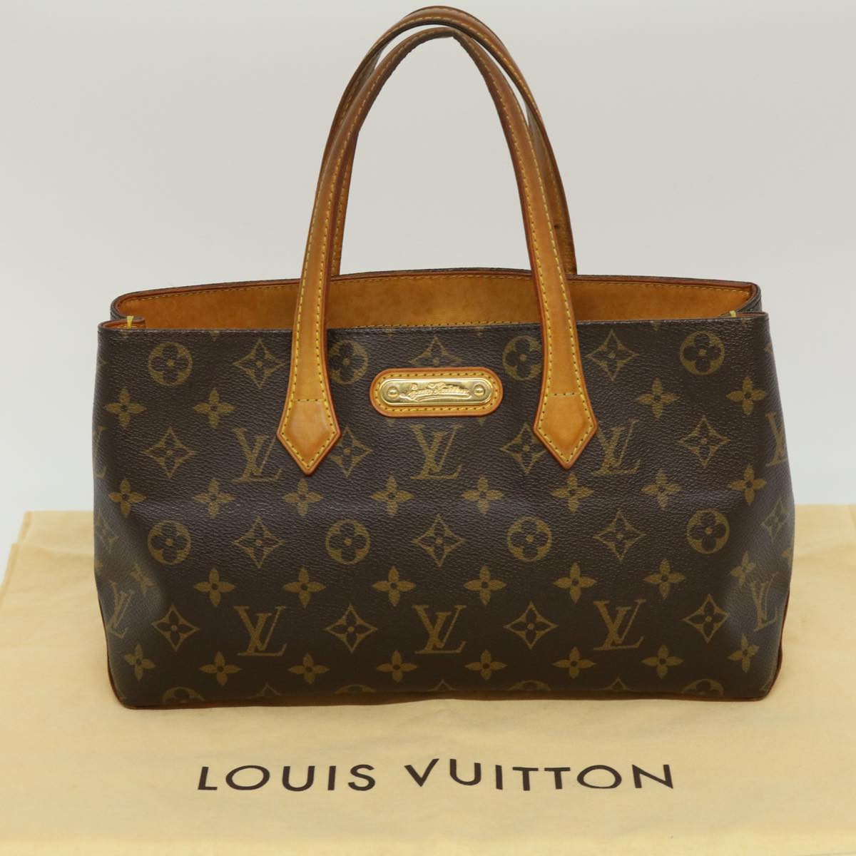 LOUIS VUITTON Monogram Wilshire PM Hand Bag M40595 LV Auth 29661