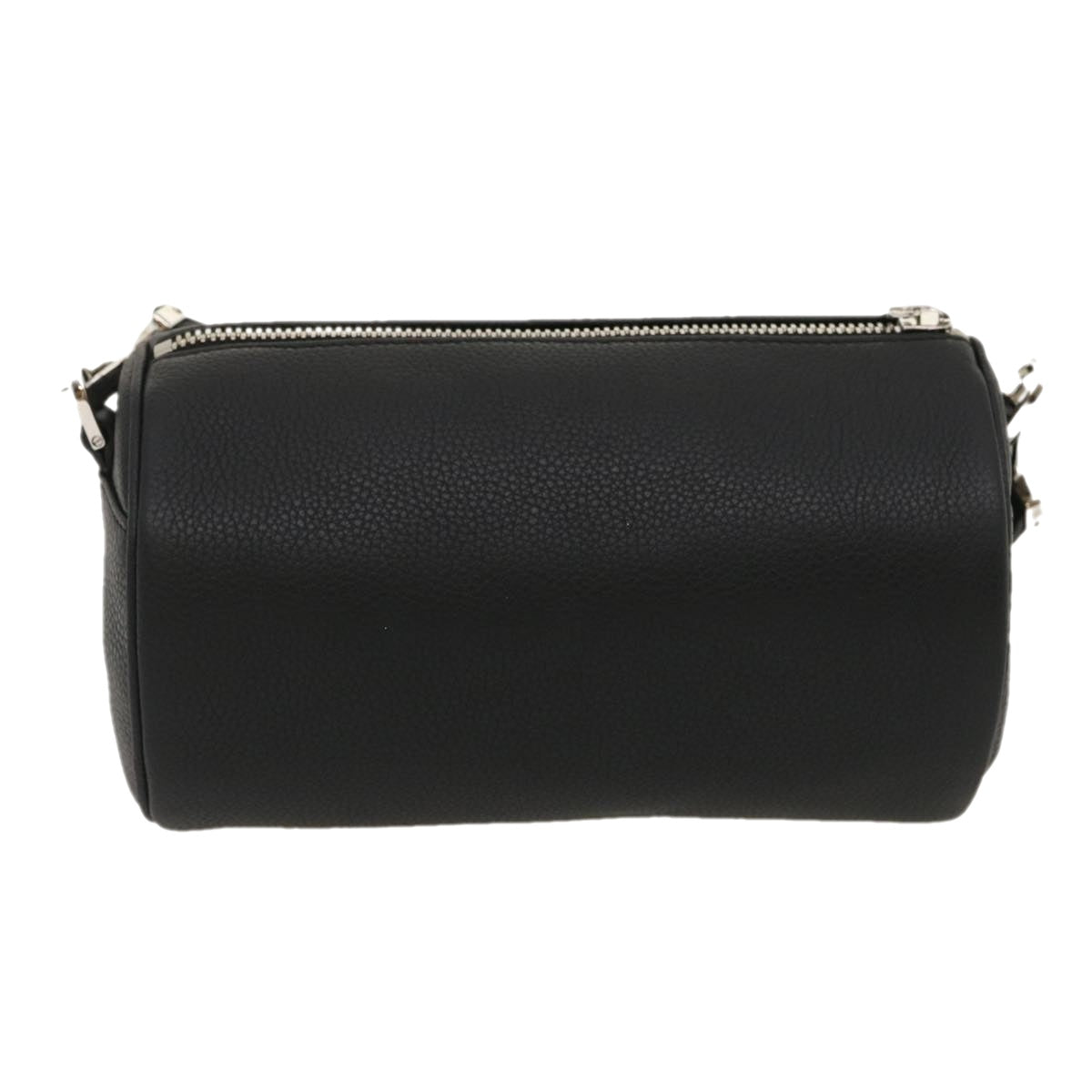 Christian Dior Atelier Roller Bag Shoulder Bag Leather Black Auth 29708A - 0