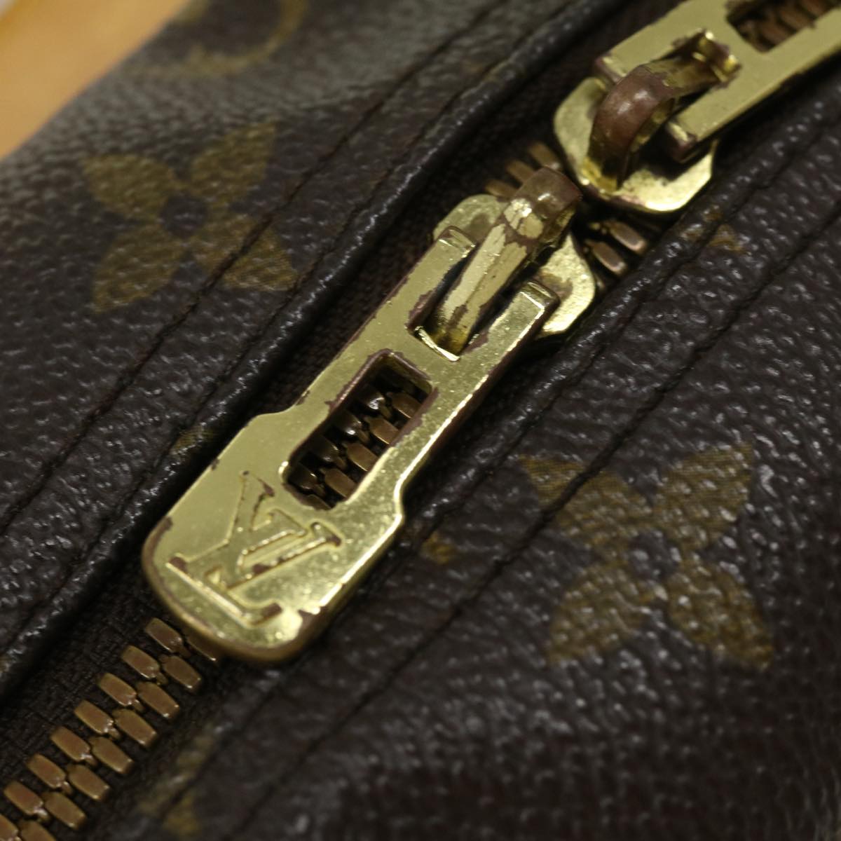 LOUIS VUITTON Monogram Deauville Hand Bag M47270 LV Auth 29715