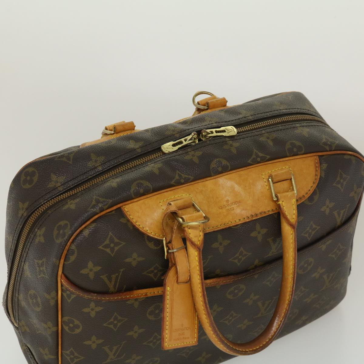 LOUIS VUITTON Monogram Deauville Hand Bag M47270 LV Auth 29715