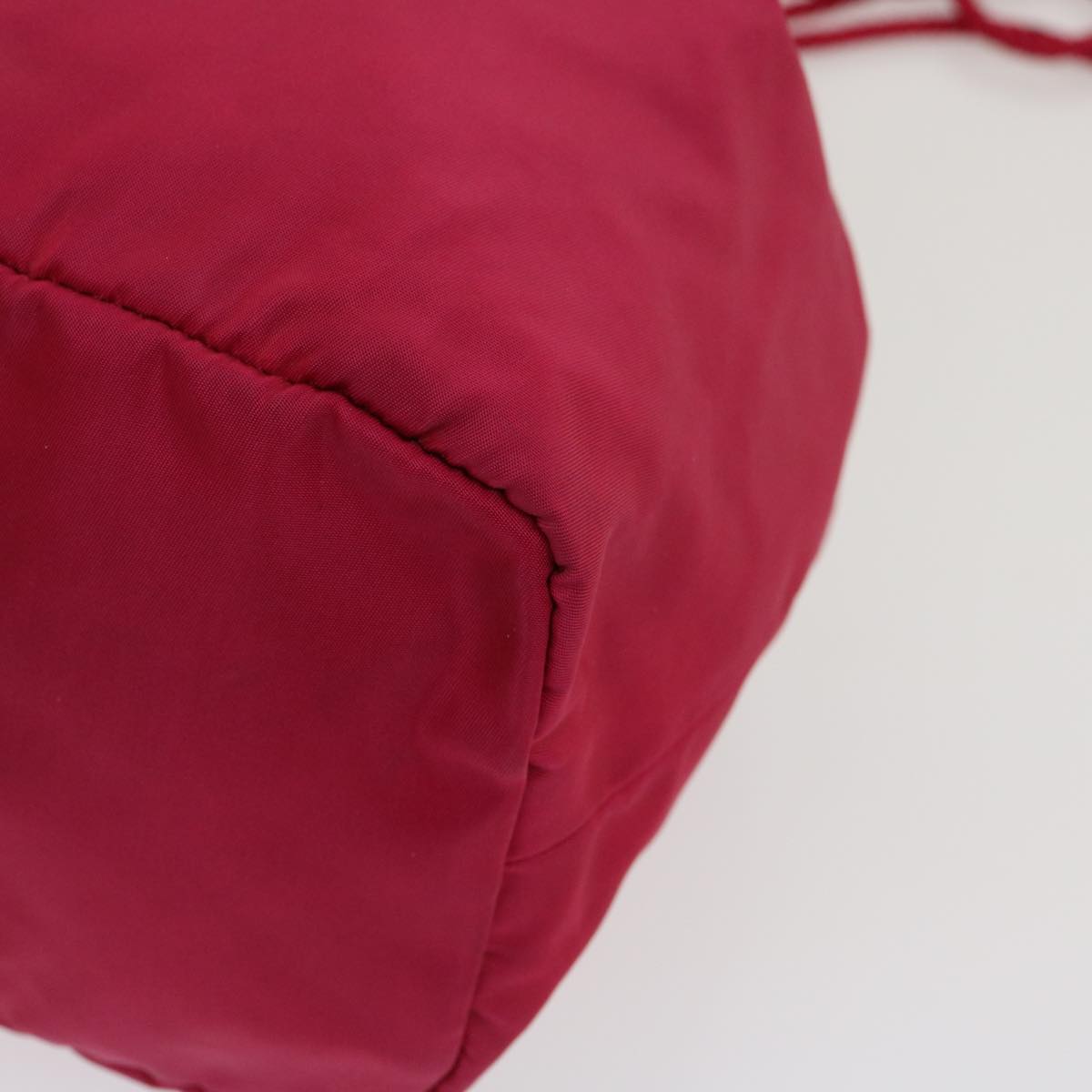 PRADA Shoulder Bag Nylon Red Auth 29726