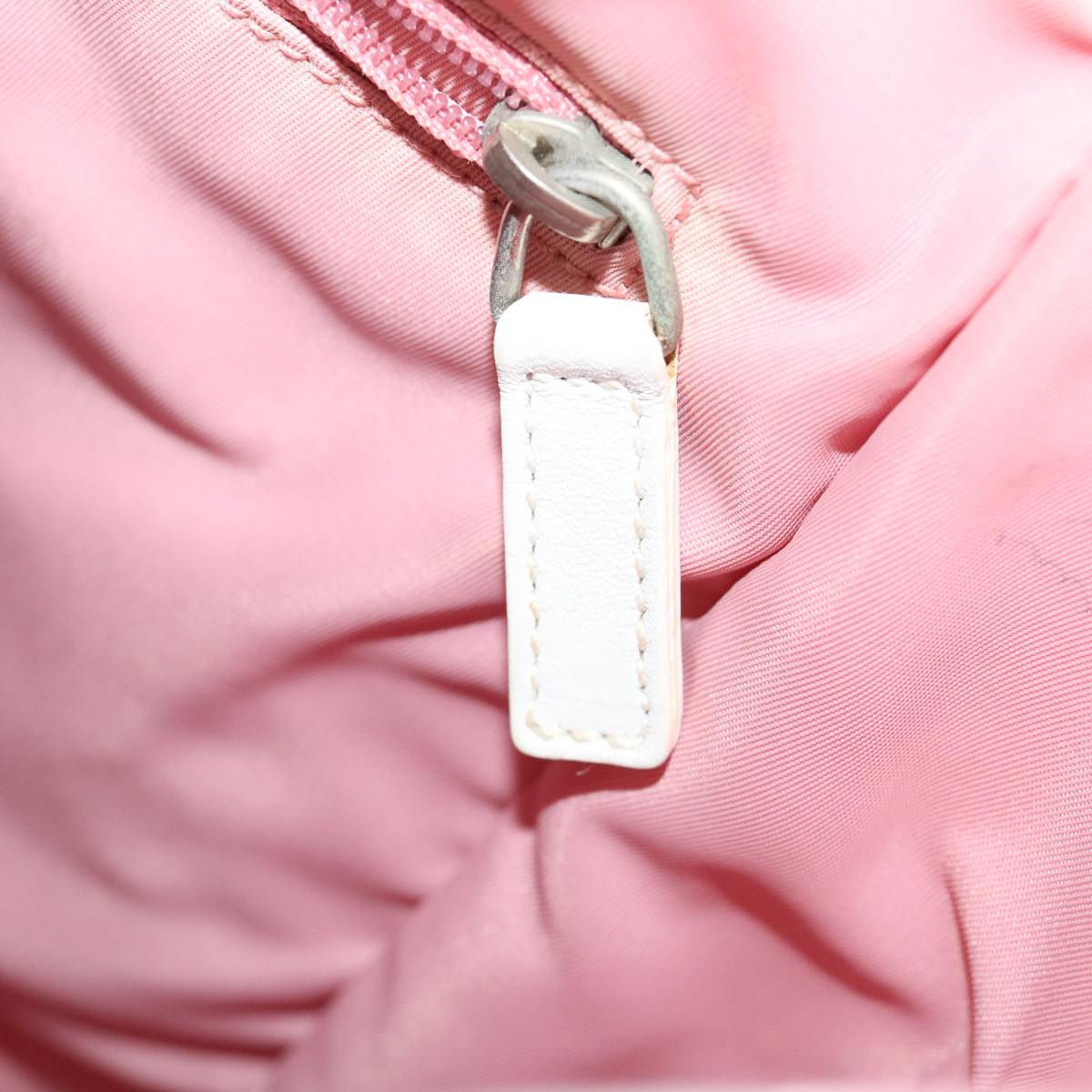 Christian Dior Trotter Canvas Shoulder Bag Canvas Pink Auth 29770