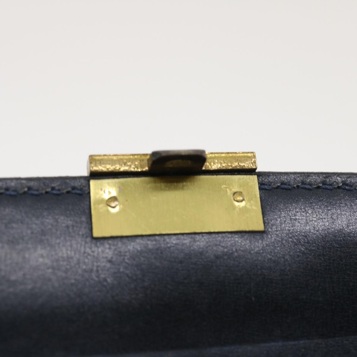 GUCCI Micro GG Canvas Clutch Bag Navy Auth 29798