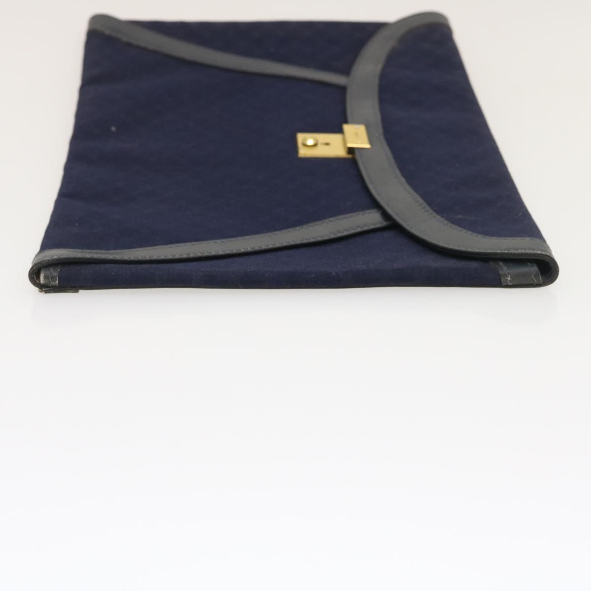 GUCCI Micro GG Canvas Clutch Bag Navy Auth 29798