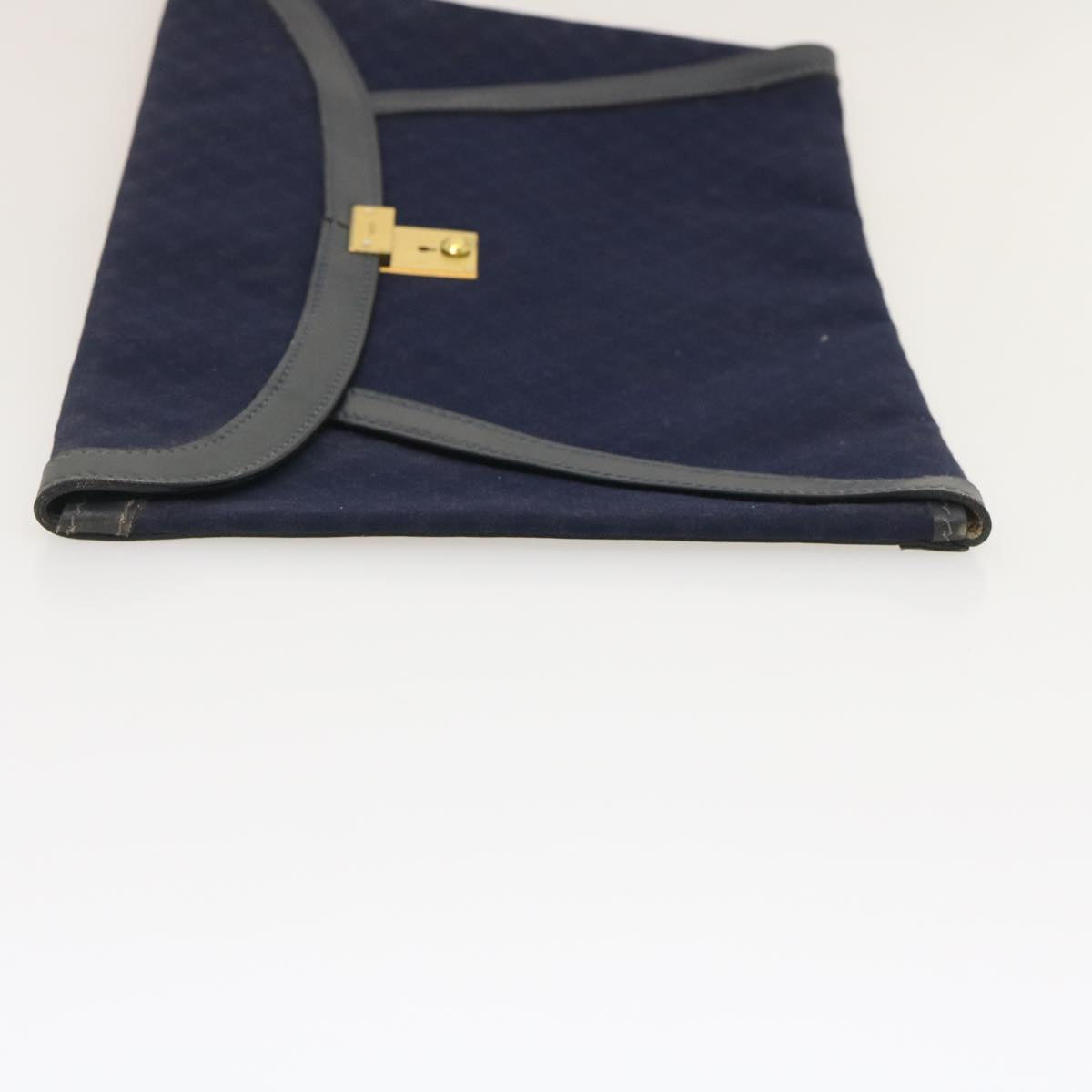 GUCCI Micro GG Canvas Clutch Bag Navy Auth 29798