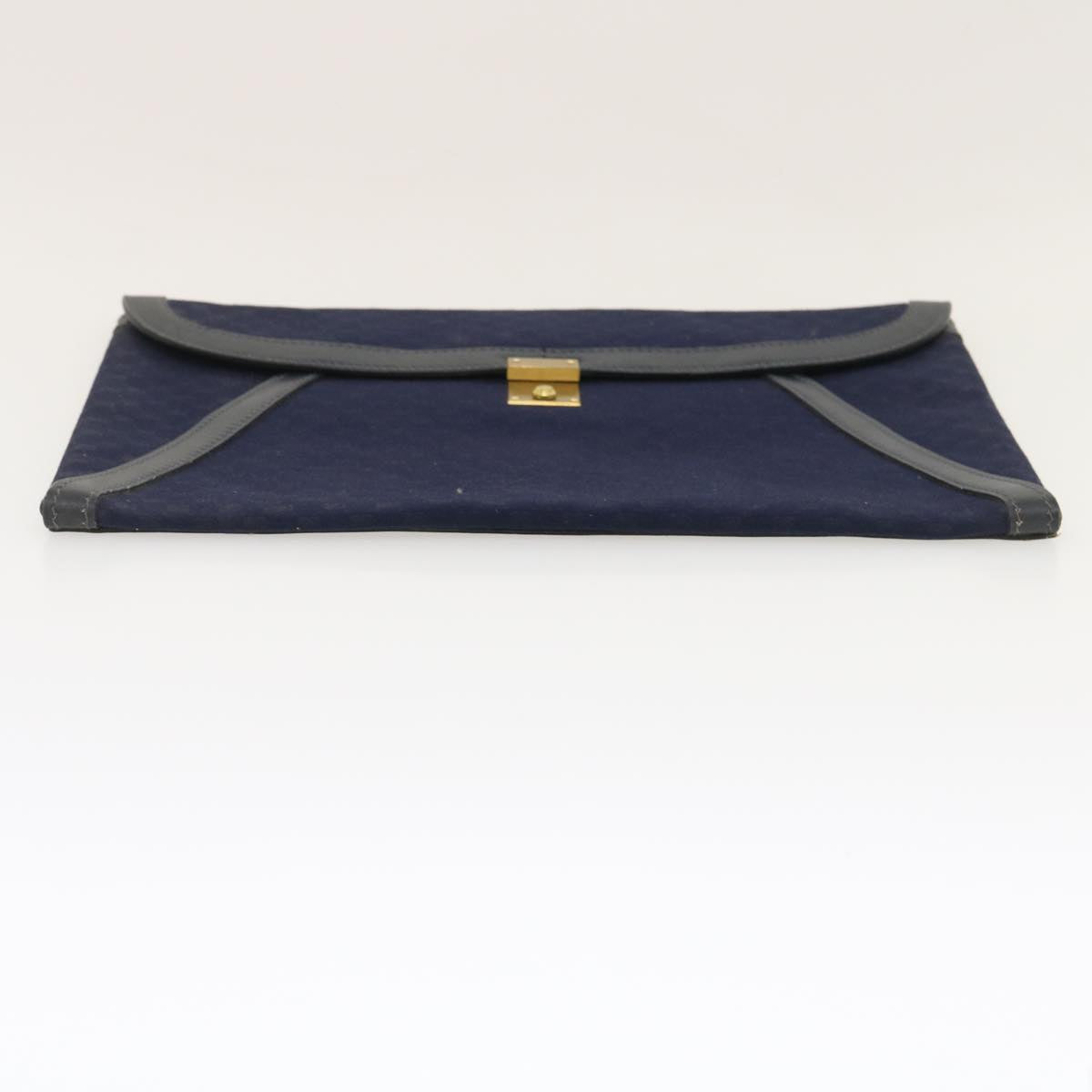 GUCCI Micro GG Canvas Clutch Bag Navy Auth 29798