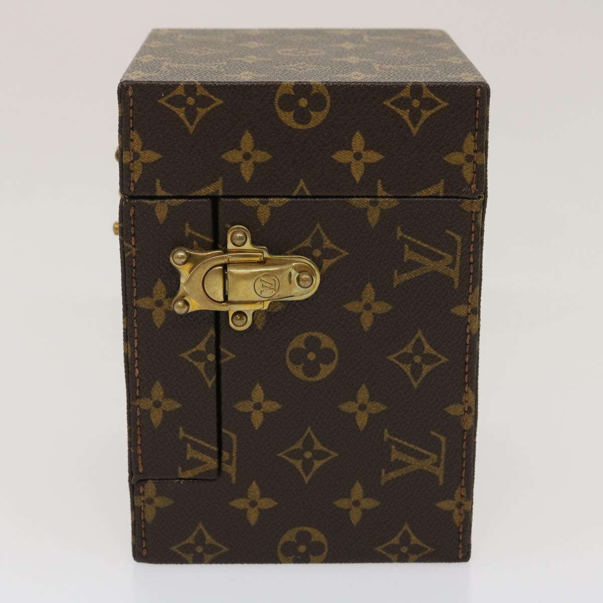 LOUIS VUITTON Monogram Coffret winding machine Accessory Case M48126 Auth 29828A