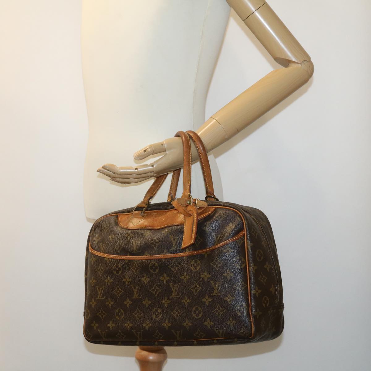 LOUIS VUITTON Monogram Deauville Hand Bag M47270 LV Auth 29832