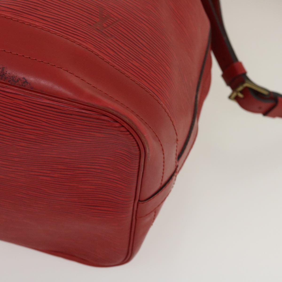 LOUIS VUITTON Epi Noe Shoulder Bag Red M44007 LV Auth 29837