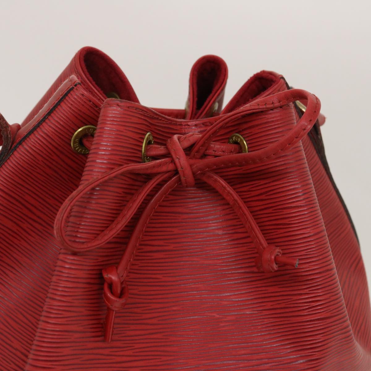 LOUIS VUITTON Epi Noe Shoulder Bag Red M44007 LV Auth 29837