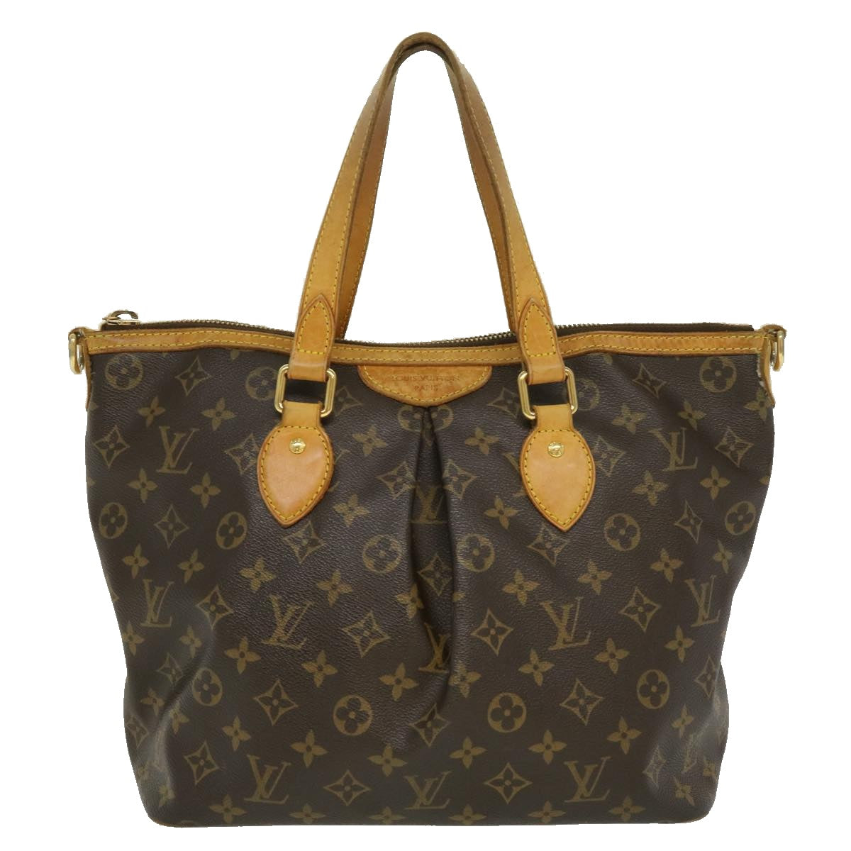 LOUIS VUITTON Monogram Palermo PM Tote Bag M40145 LV Auth 29858