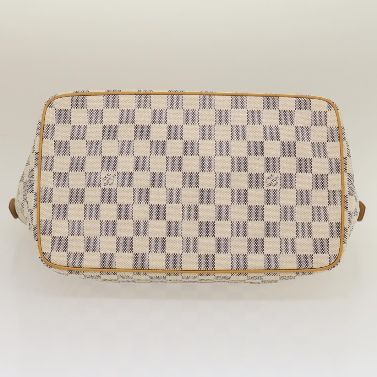 LOUIS VUITTON Damier Azur Saleya MM Tote Bag N51185 LV Auth 29909A