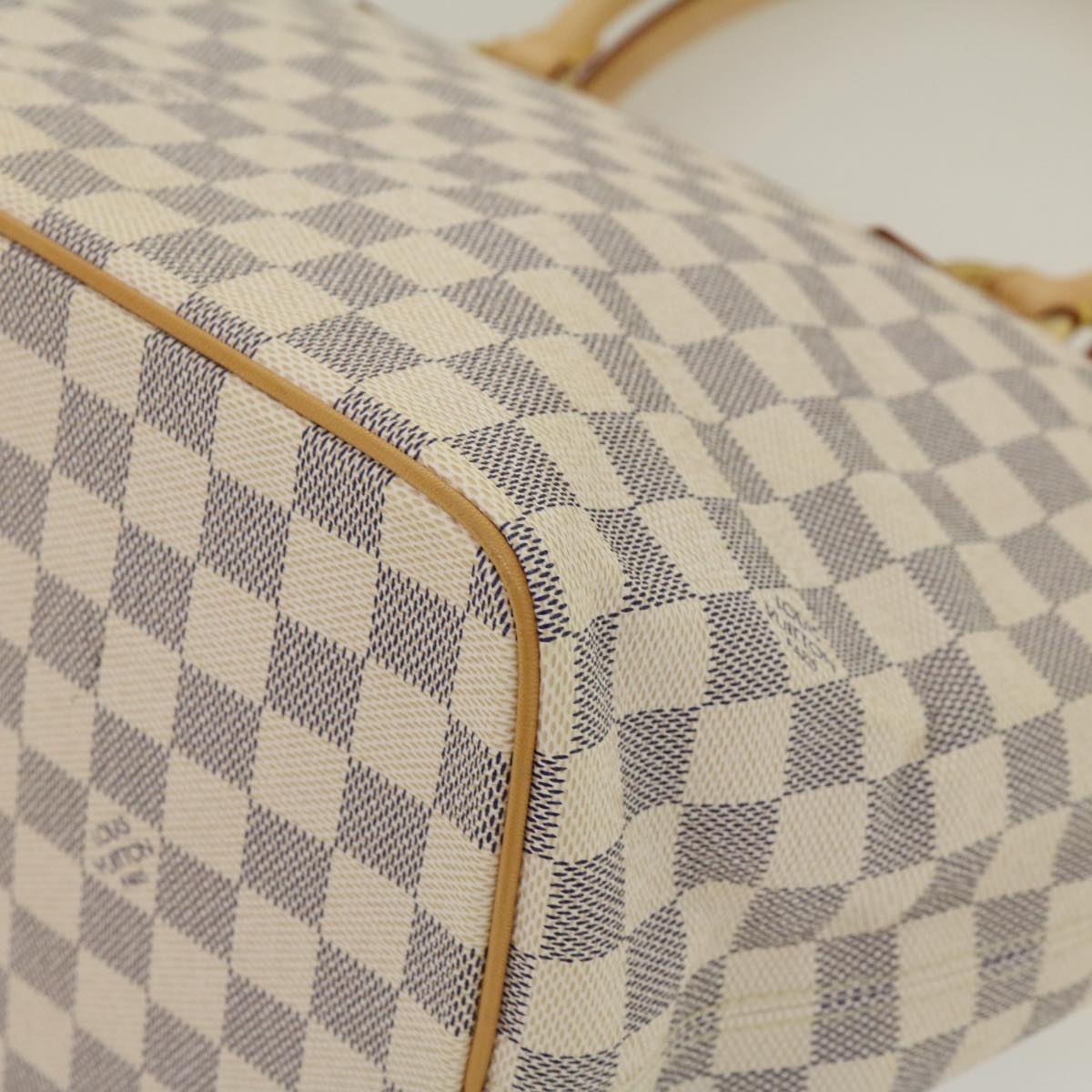 LOUIS VUITTON Damier Azur Saleya MM Tote Bag N51185 LV Auth 29909A