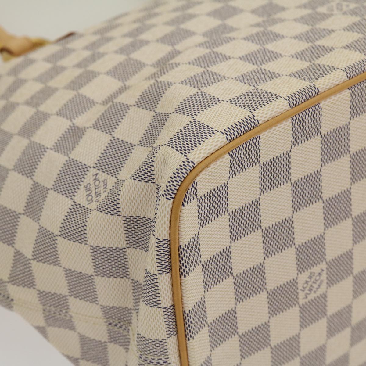 LOUIS VUITTON Damier Azur Saleya MM Tote Bag N51185 LV Auth 29909A