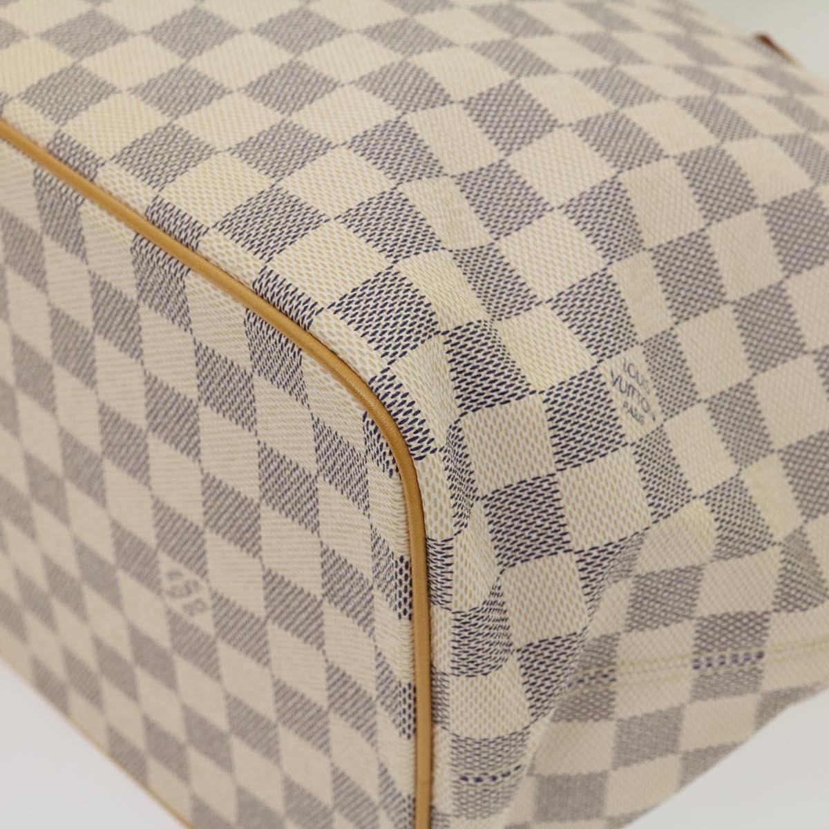 LOUIS VUITTON Damier Azur Saleya MM Tote Bag N51185 LV Auth 29909A