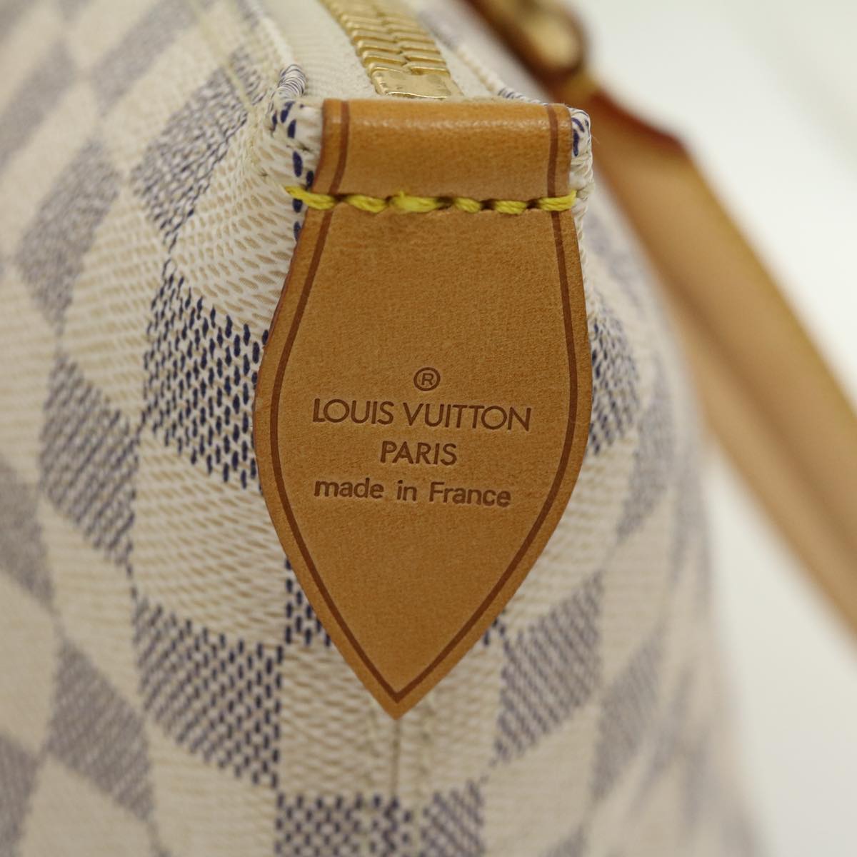 LOUIS VUITTON Damier Azur Saleya MM Tote Bag N51185 LV Auth 29909A