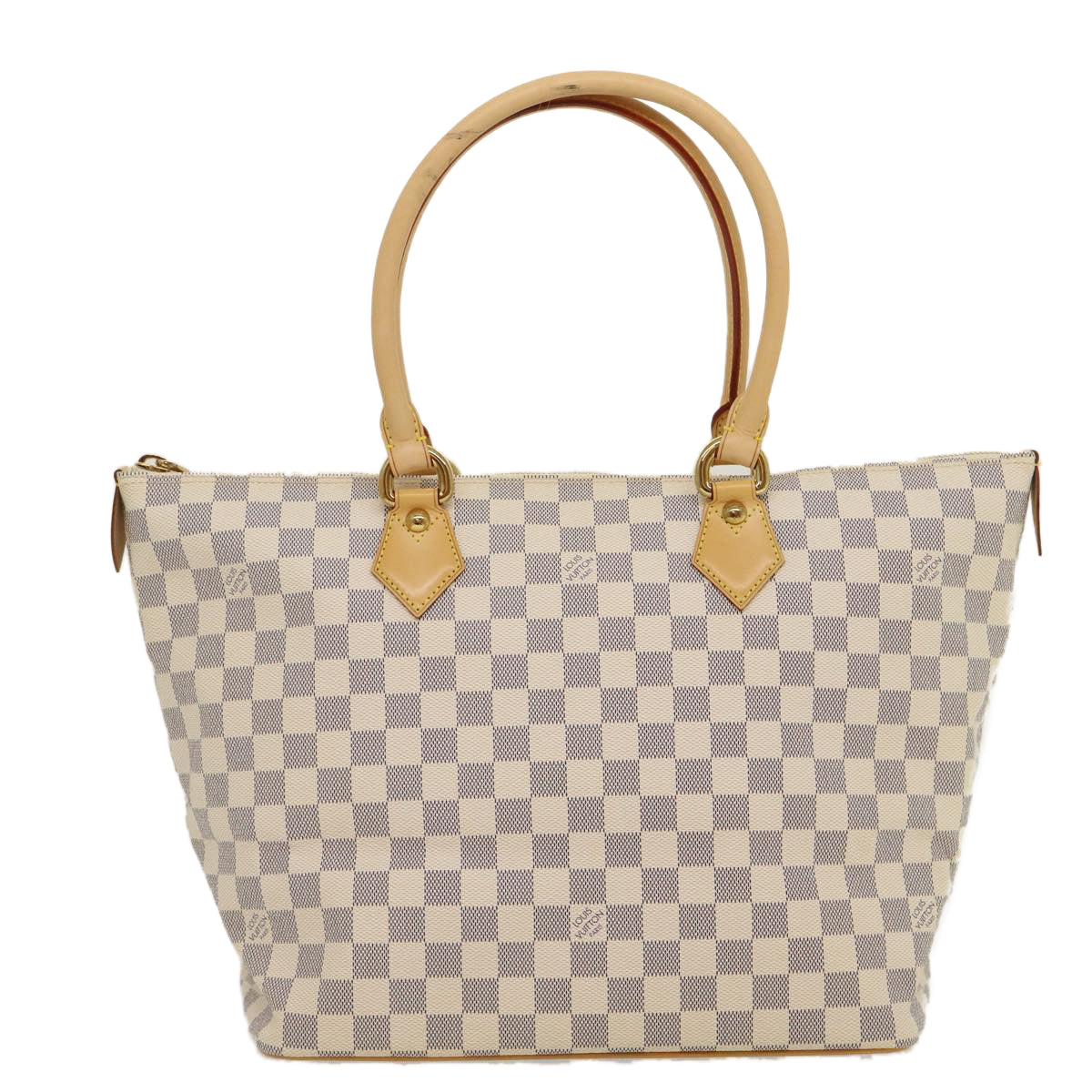 LOUIS VUITTON Damier Azur Saleya MM Tote Bag N51185 LV Auth 29909A