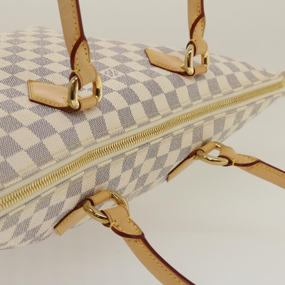 LOUIS VUITTON Damier Azur Saleya MM Tote Bag N51185 LV Auth 29909A