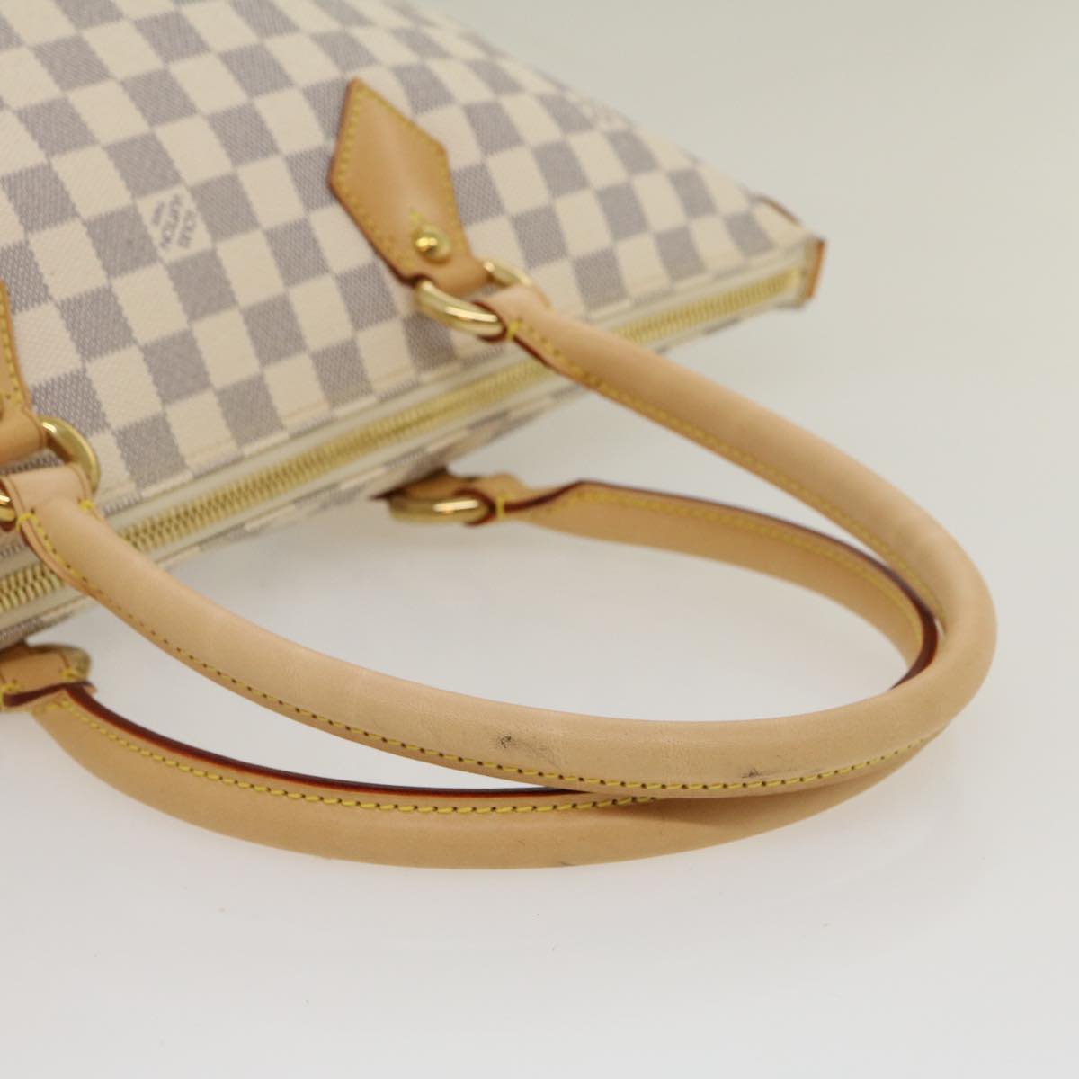 LOUIS VUITTON Damier Azur Saleya MM Tote Bag N51185 LV Auth 29909A