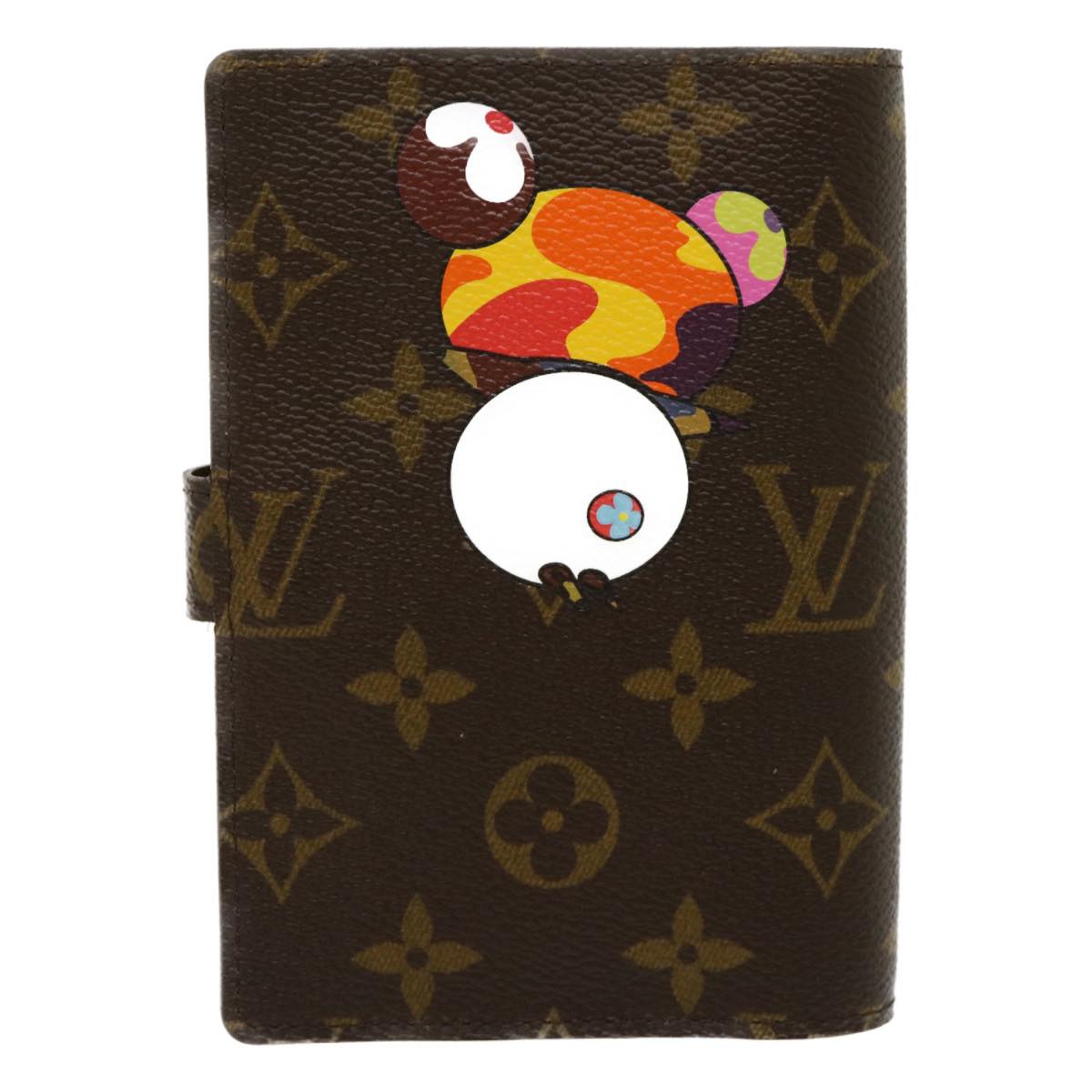 LOUIS VUITTON Monogram Panda Agenda PM Day Planner Cover R20011 LV Auth 29925A