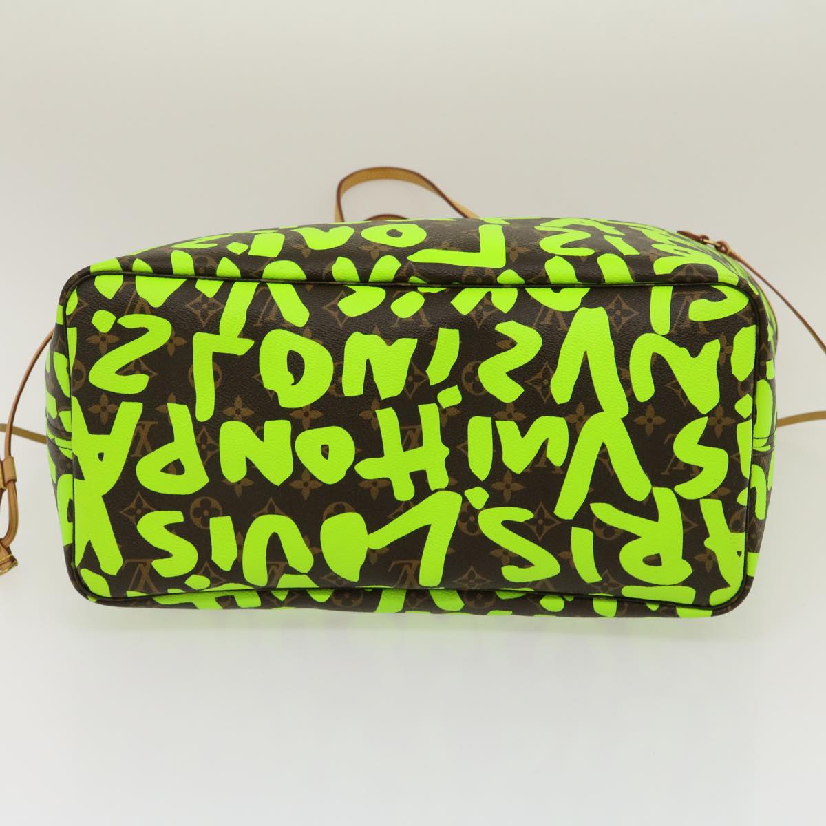 LOUIS VUITTON Monogram Graffiti Neverfull GM Tote Bag Vert M93703 LV Auth 29943A