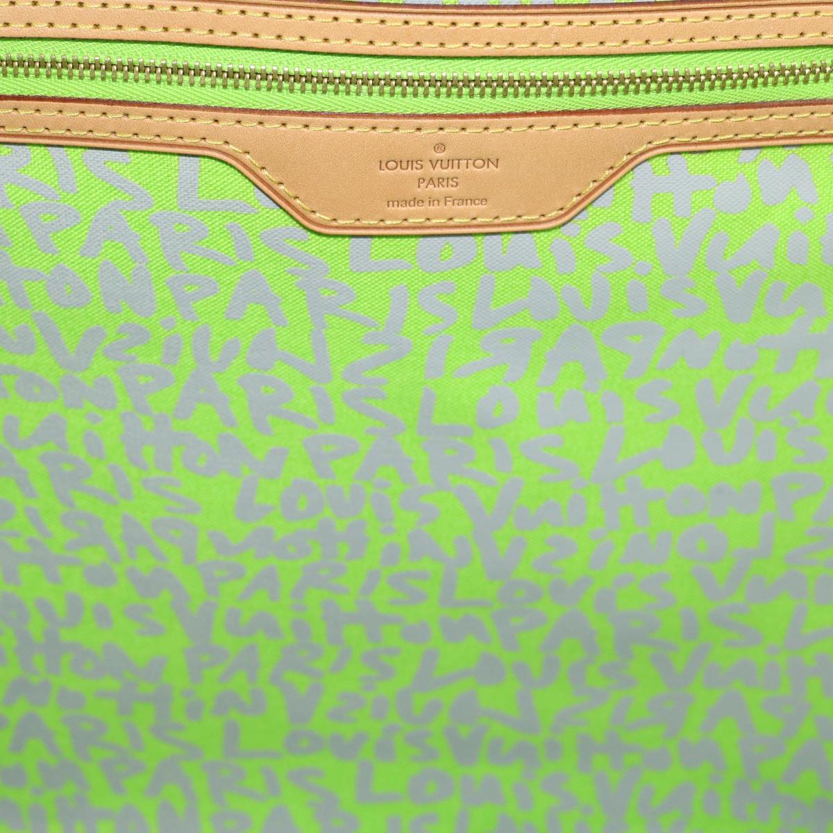 LOUIS VUITTON Monogram Graffiti Neverfull GM Tote Bag Vert M93703 LV Auth 29943A