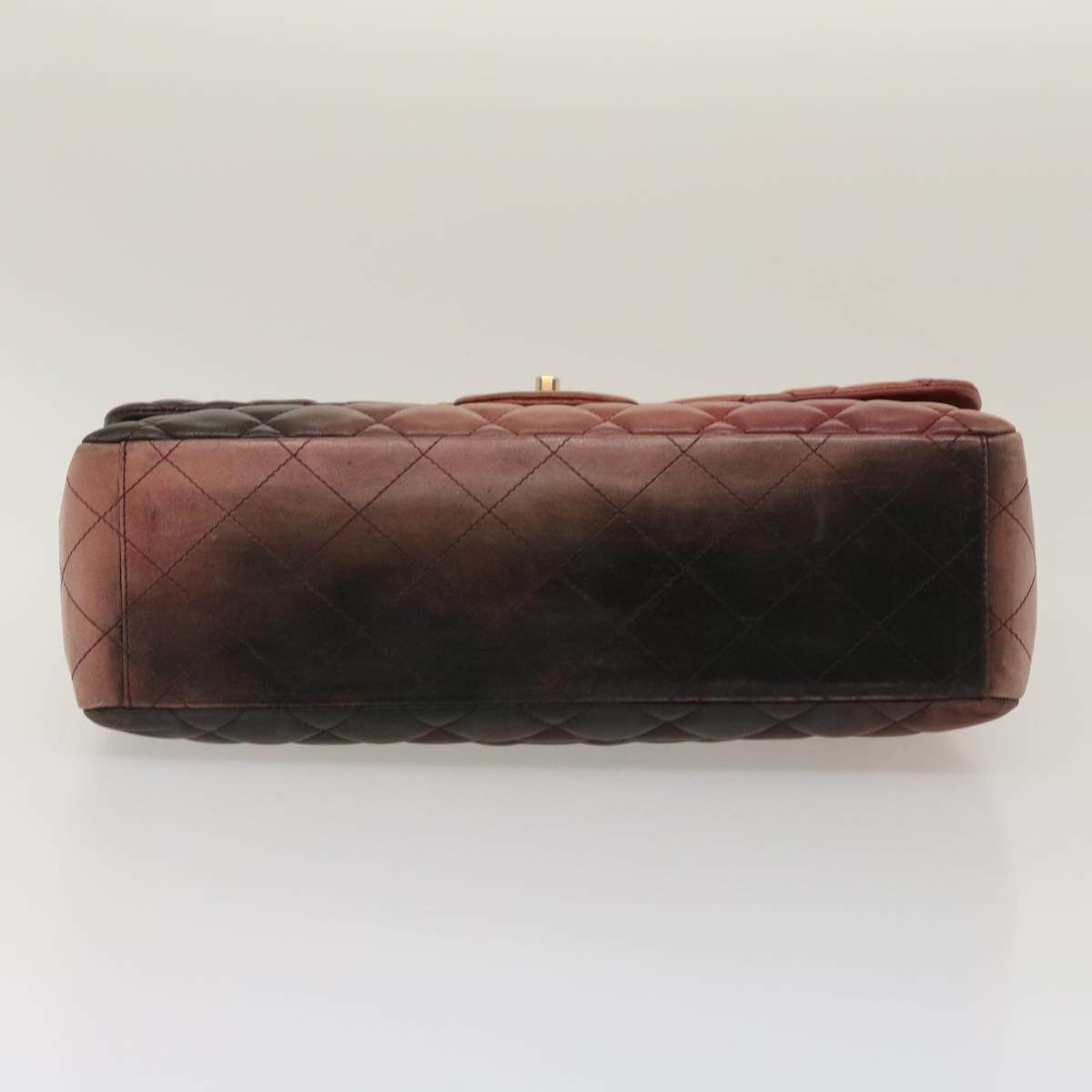 CHANEL Big Matelasse Chain Shoulder Bag Gradation Pink Black CC Auth 29959A