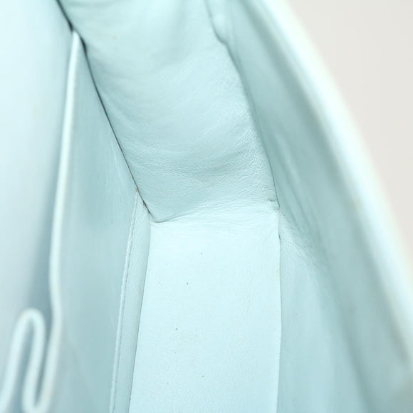 CHANEL Classic Matelasse 25 Double Chain Flap Shoulder Bag Lamb Skin Auth 29961A