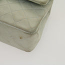 CHANEL Classic Matelasse 25 Double Chain Flap Shoulder Bag Lamb Skin Auth 29961A-8