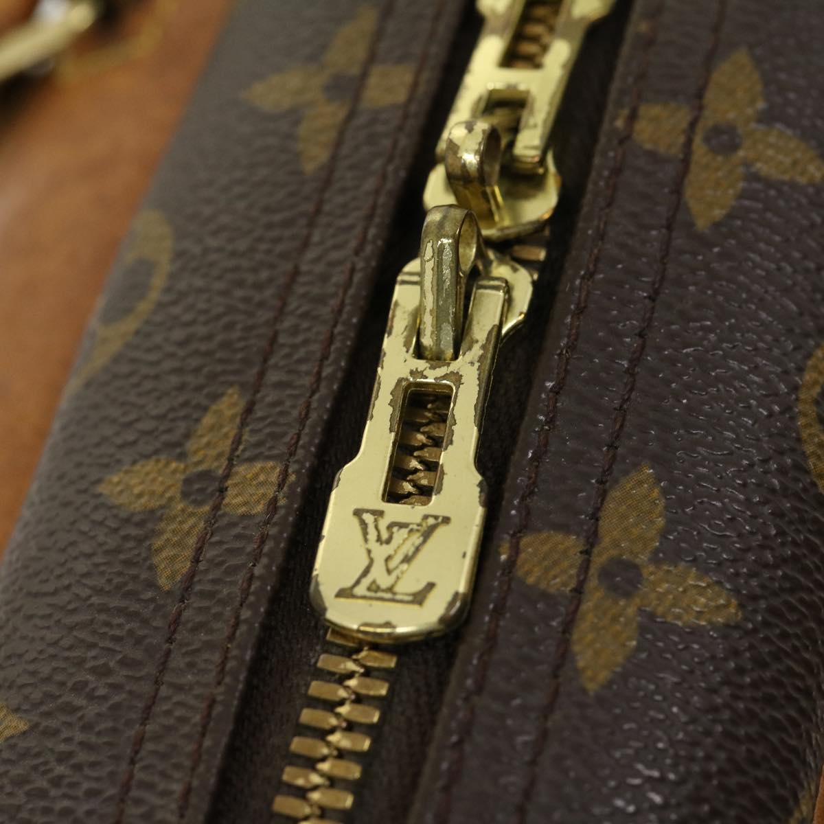 LOUIS VUITTON Monogram Deauville Hand Bag M47270 LV Auth 30005