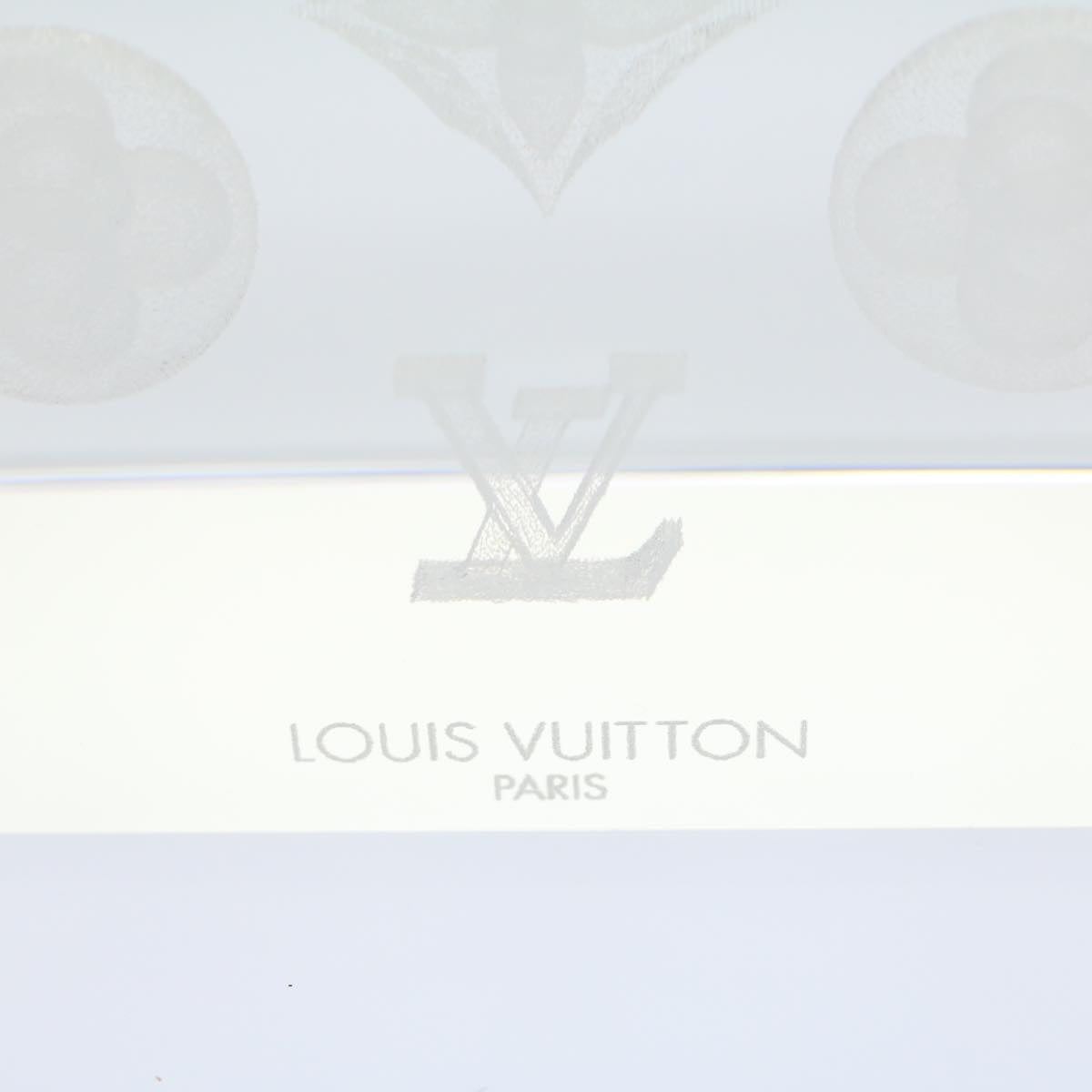 LOUIS VUITTON Paper weight crystal LV Auth 30011