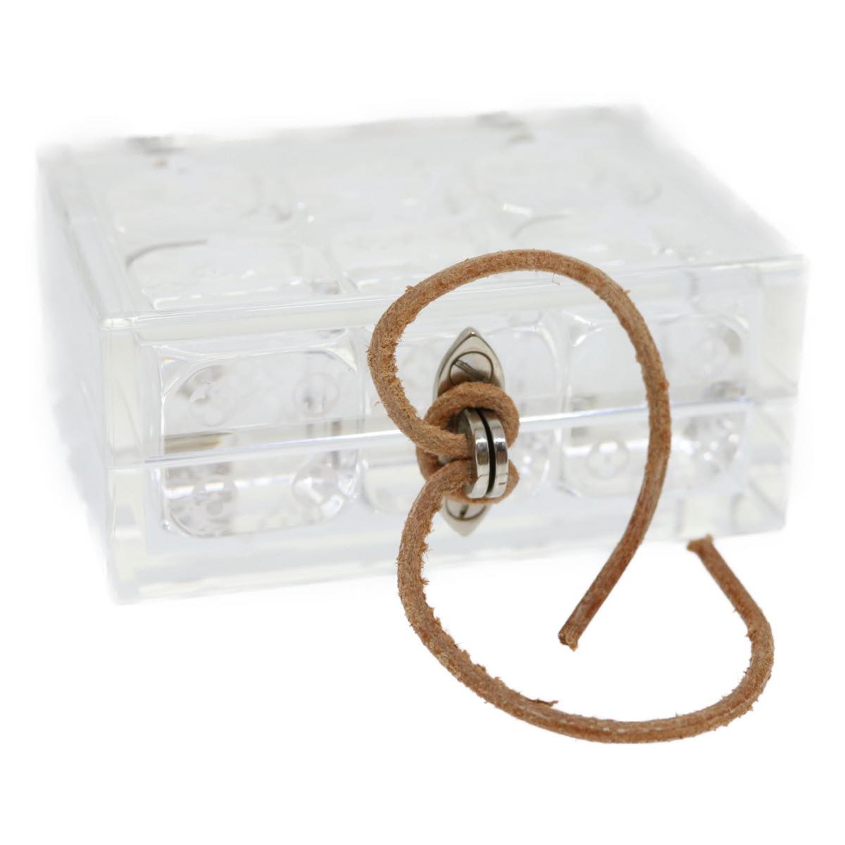 LOUIS VUITTON Monogram Dice object Clear LV Auth 30013A