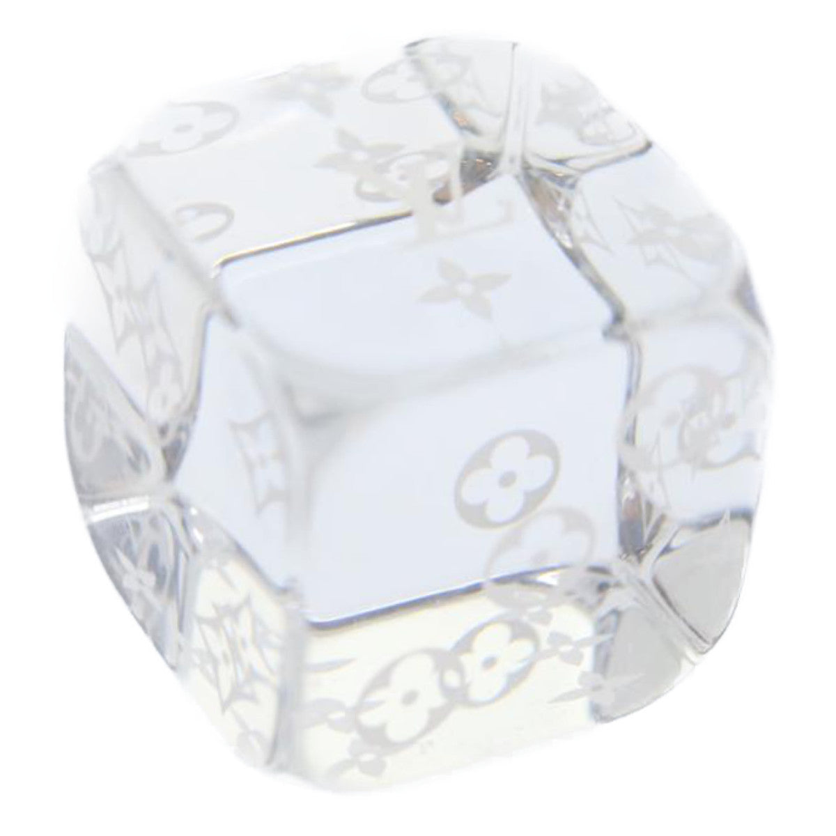 LOUIS VUITTON Monogram Dice object Clear LV Auth 30013A