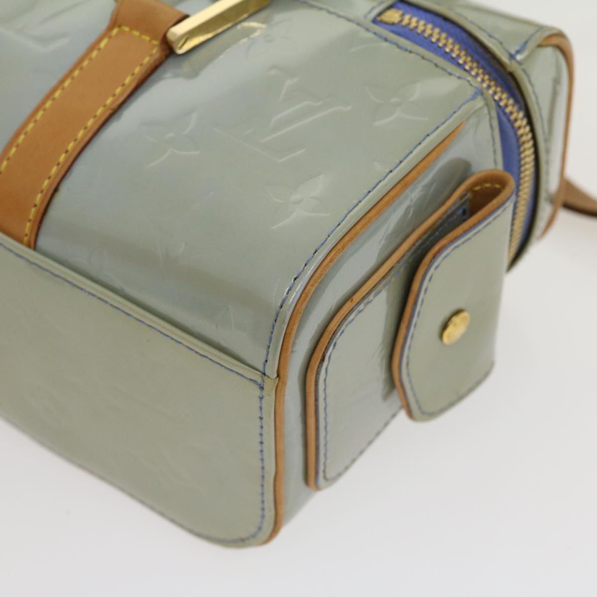 LOUIS VUITTON Vernis Sullivan Oriental Hand Bag Lavande M91267 LV Auth 30036